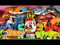 Satisfying ASMR Unboxing Jurassic World Dinosaur T-rex Mosasaurus Spinosaurus Megalodon Dino Truck