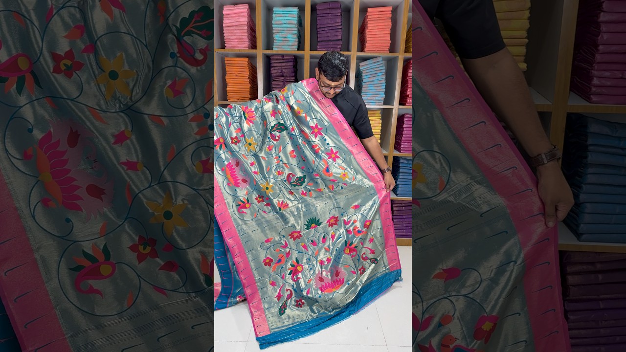 Maharastrian Designer Paithani Soft Silk Saree