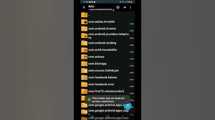This folder has an android access restriction - ZArchiver Android 13 #zarchiver