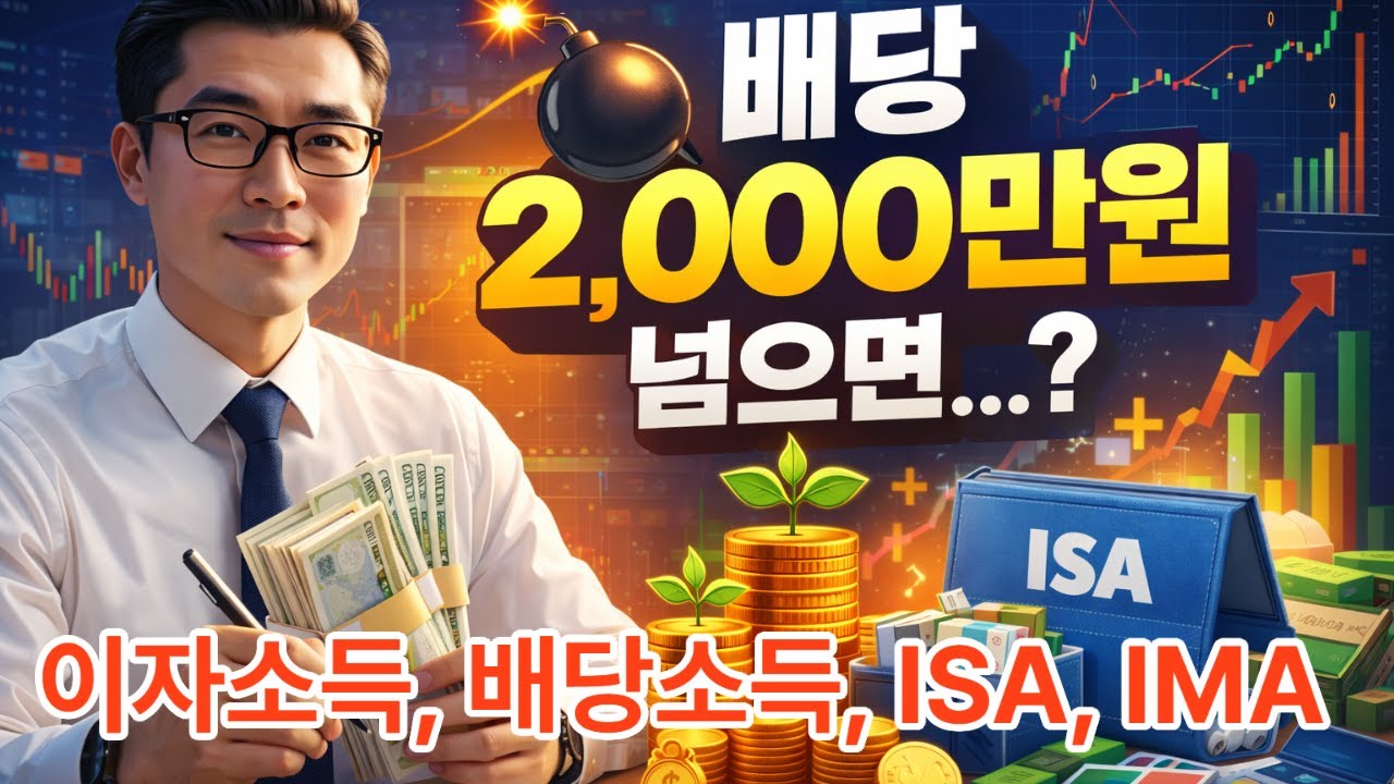 2026년 금융소득(이자, 배당소득) 2천만원 넘으면? ISA 계좌 활용, IMAㅣ돈 되는 알짜정보
