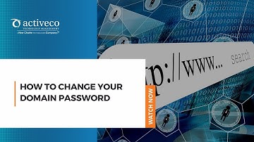 How to Change your Domain Password