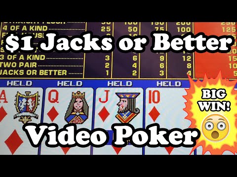 $1 Jacks or Better Video Poker Going for a Big Win - $5 per Hand JoB Casino Play