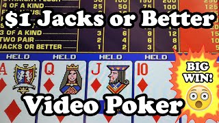 $1 Jacks or Better Video Poker Going for a Big Win - $5 per Hand JoB Casino Play screenshot 5