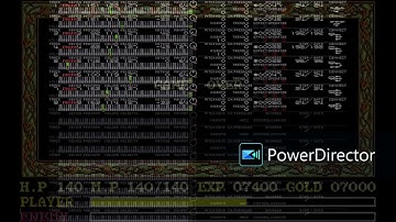 PC-88SR版 イース2より Too much for today(Game Over)