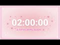 2-Hour Pink Study Timer for Focus &amp; Productivity | Sparkling Cozy Study Session