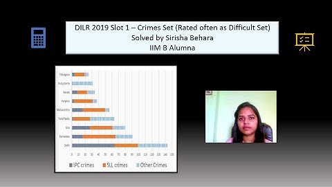 Set 02 CAT DILR 2019 Slot 1 Crimes Set - Solution by Sirisha Behara, IIMB Alumna