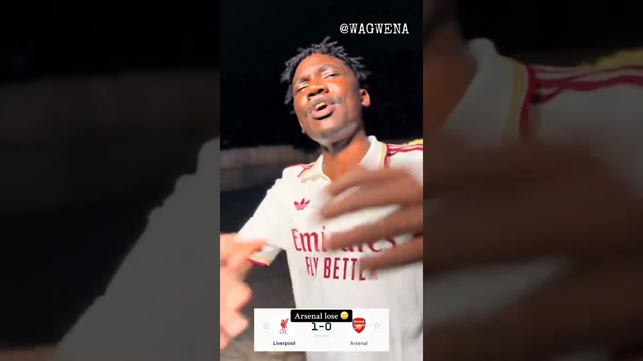 GEN Z TOP ARSENAL FAN EXCUSE AFTER 1-0 LOSS TO LIVERPOOL @Wagwena tiktok