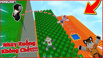 THỬ THÁCH NHẢY VÀO XƯƠNG RỒNG, LỬA, LAVA MÀ KHÔNG CHẾT TRONG MINECRAFT*THỬ THÁCH LÀM PRO PARKOUR