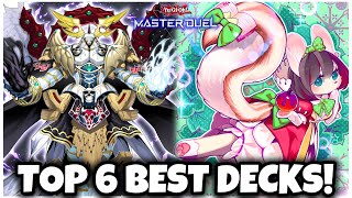 TOP 6 BEST DECKS in MASTER DUEL!
