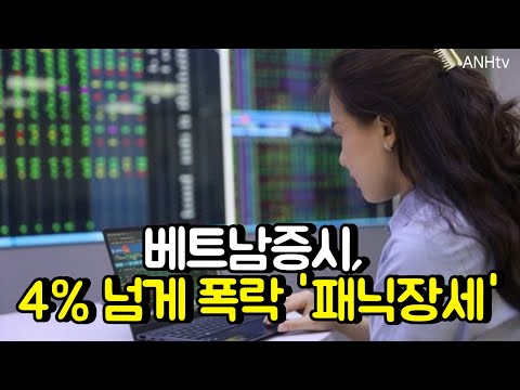   베트남증시 4 넘게 폭락 패닉장세 VN지수 1100선 붕괴 작년 2월이후 최저치 베트남 뉴스