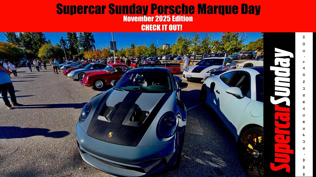 Воскресный суперкар Porsche Marque Day, выпуск ноября 2025 года — столько потрясающих автомобилей...