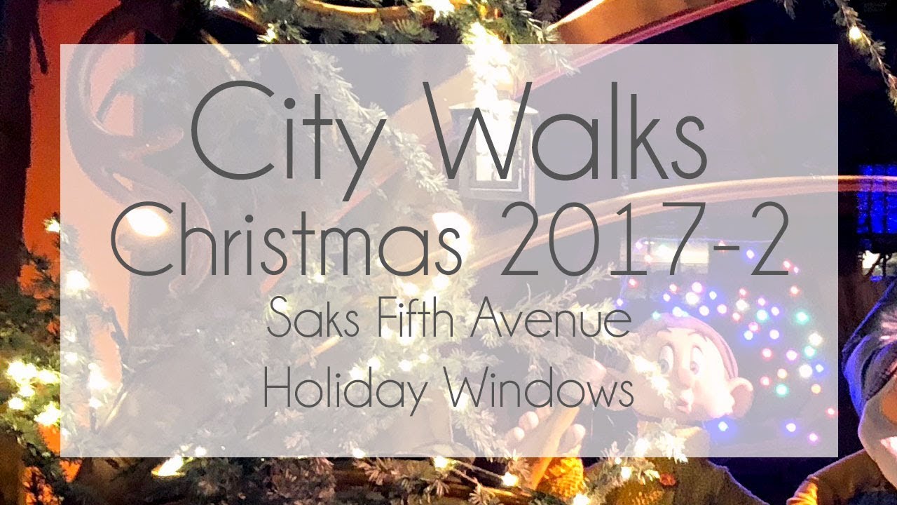 ⁴ᴷ⁶⁰ Walking Tour of the Saks Fifth Avenue Store Holiday Windows and First  Floor, NYC 