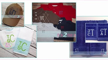 How to Use Stacked Monograms from the Itch 2 Stitch in Embrilliance Software