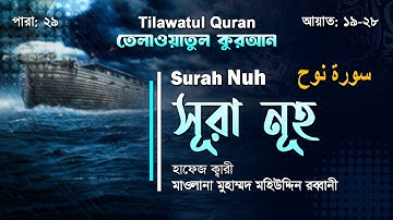 মন মুগ্ধকর তেলাওয়াত | সূরা নূহ | سورة نوح | Surah Nuh | আয়াত ১৯-২৮ | ATR QURAN TELAWAT