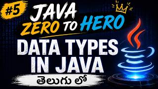 Data types in java | primitive and non-primitive data types | java full course in telugu
