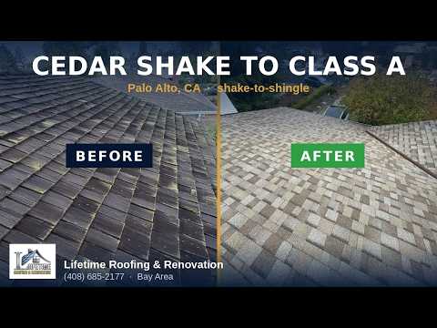 Cedar Shake to Class A Cool Roof — a Palo Alto Conversion