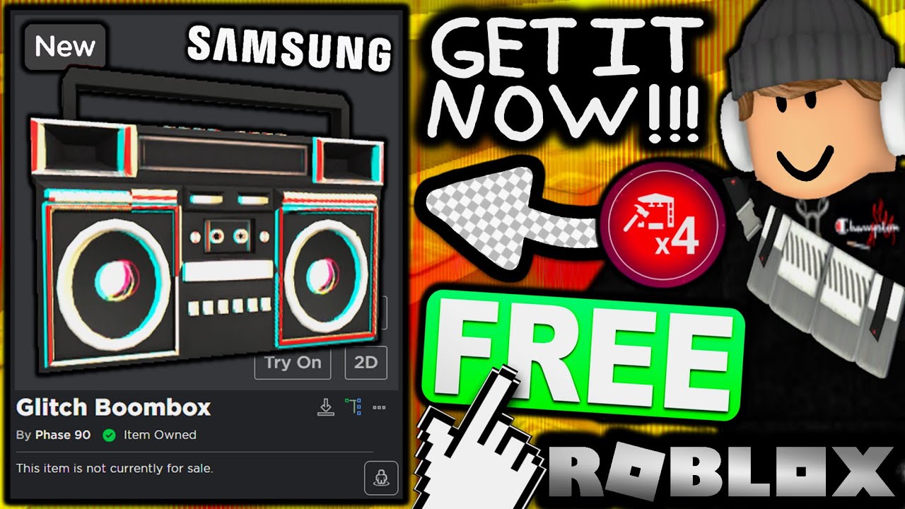 🎊FREE RADIO BOOMBOX HANGOUT🎵 - Roblox