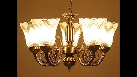 How to install Prop It Up antique brass finish 5 light chandelier ,(8827/5l) Easy and quick