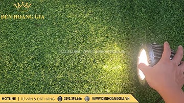 Review Đèn led rọi cột ngoài trời 18w tròn ánh sáng vàng | Đèn Led Hoàng Gia