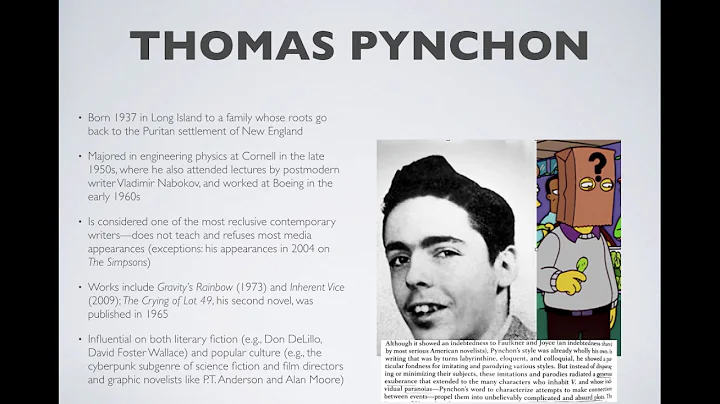 A Lecture on Thomas Pynchon's "Entropy"