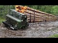 Amazing Dangerous Transport Skill Operations Oversize Truck | Heavy Equipment Log Wood Truck Fails