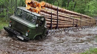 Amazing Dangerous Transport Skill Operations Oversize Truck | Heavy Equipment Log Wood Truck Fails