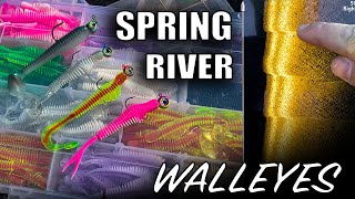 Best jig + plastics for spring RIVER walleyes (🎯 bonus locations) screenshot 5