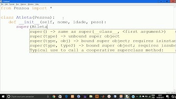 Python - Introdução à herança  - Classe Atleta