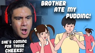 IF SHE FINDS ME, SHE'S GONNA WHOOP MY CHEEKS | Brother Ate My Pudding