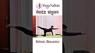 Merudand Santulan (Spinal Balance) #yoga #shorts screenshot 4