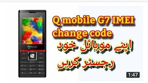 Q mobile G7 imei change code/1000