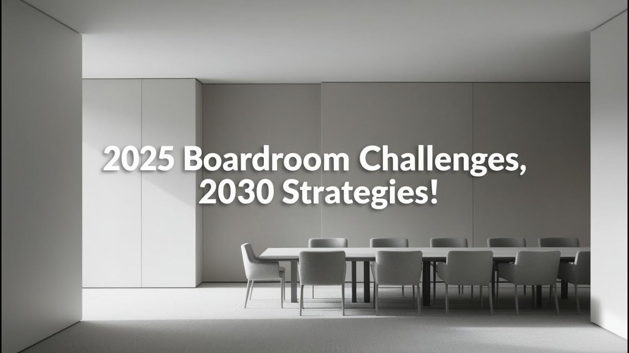 2025 Boardroom Challenges and Strategic Growth Towards 2030