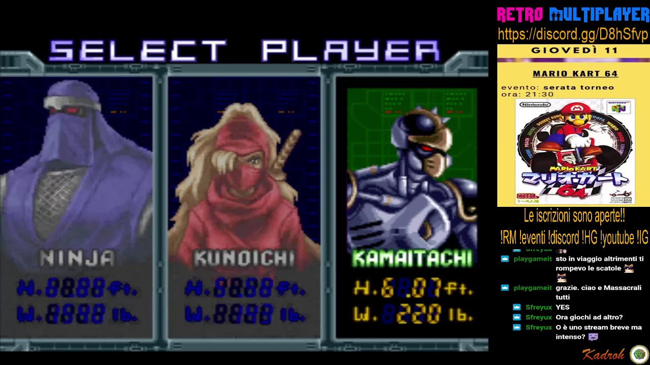 [SNES] NINJA WARRIORS (AGAIN) - Ritento l'ultimo livello con NINJA... e 1cc con KAMAITACHI