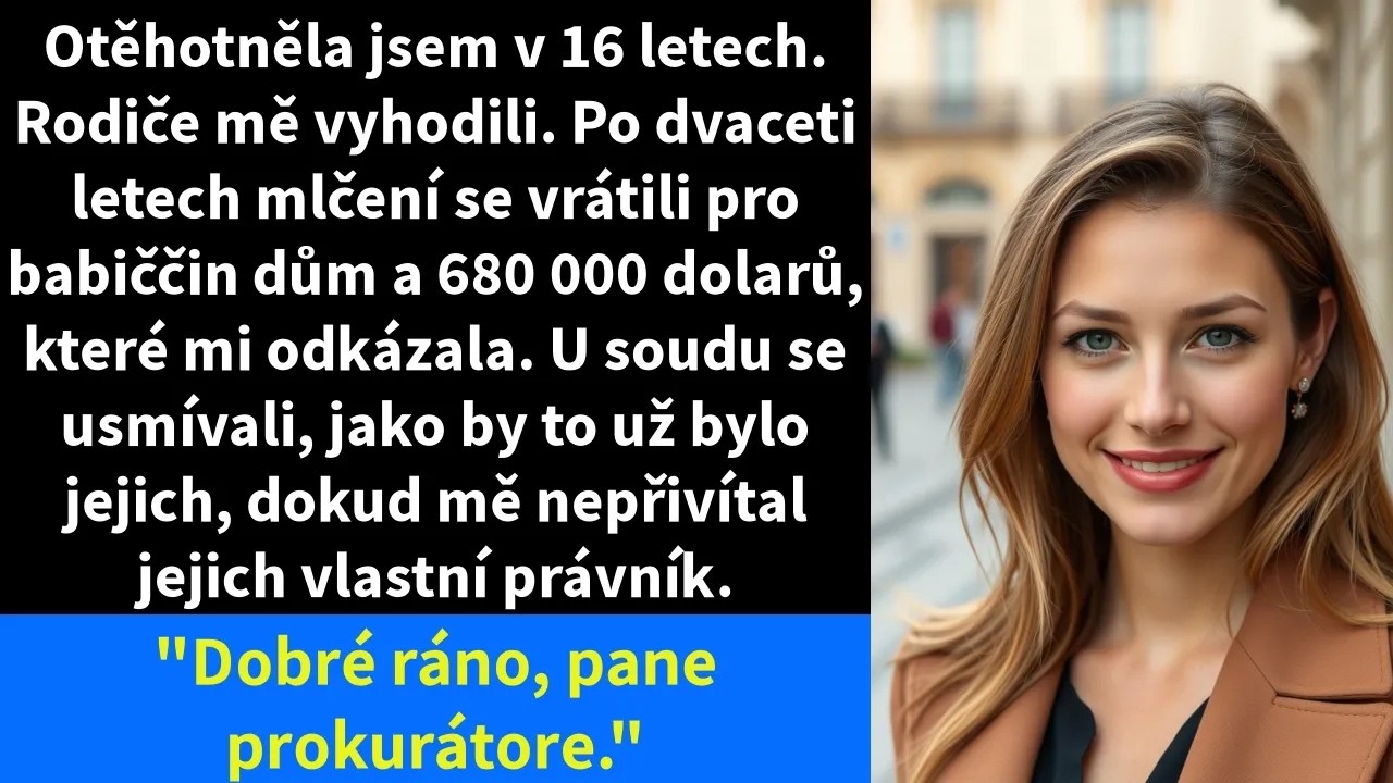 Stála jsem v dešti před domem svých rodičů. Bylo mi šestnáct, v ruce jsem držela kufr a v břiše dítě, které nikdo nechtěl. Matka mi sbalila věci, otec otevřel dveře a ani jedno z nich neřeklo ani...