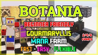 Minecraft Botania Gourmaryllis 2, 4 And 8 Different Foods Mana Farm Layer-By-Layer