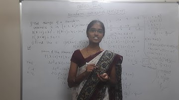 INTERMEDIATE MATHS 2(A) | RANDOM VARIABLES IMPORTANT SUMS  LAQ