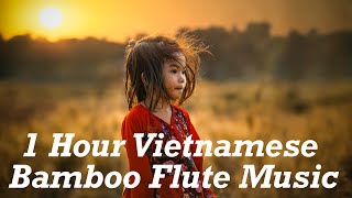 1 Hour Vietnamese Bamboo Flute Music With Piano (Loop)