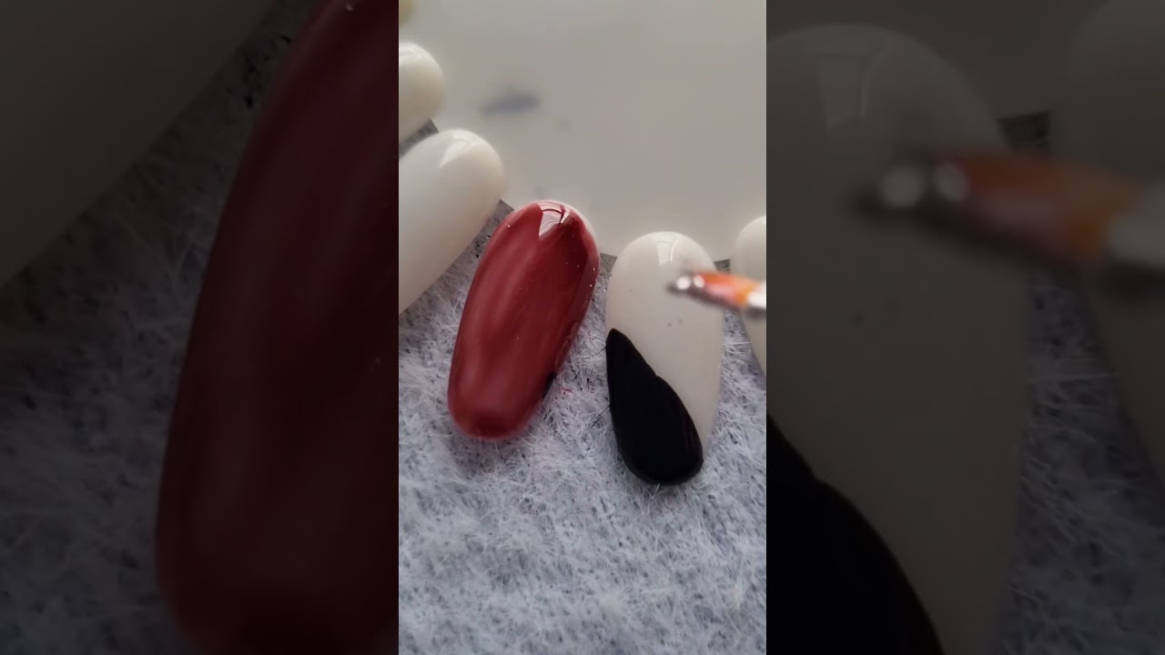 black sparkle nail🖤