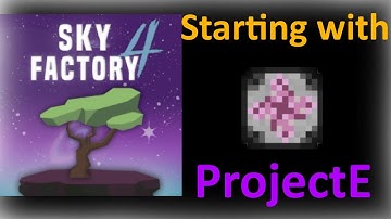 Starting a playthrough with ProjectE in Skyfactory 4