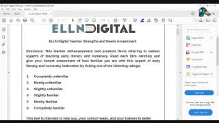 DIGITAL ELLN - TSNA ( PDF FILE ) HOW TO FILL IN