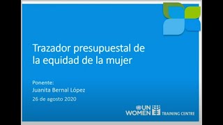 El uso del trazador presupuestal para la equidad de la mujer por parte de entidades territoriales