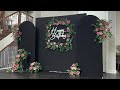 Diy  fabric floral arch  backdrop