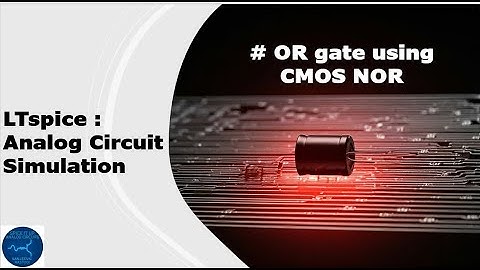 OR gate using CMOS NOR in LTspice