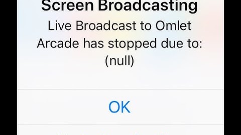 Streamlabs mobile broadcasting has stopped due to null