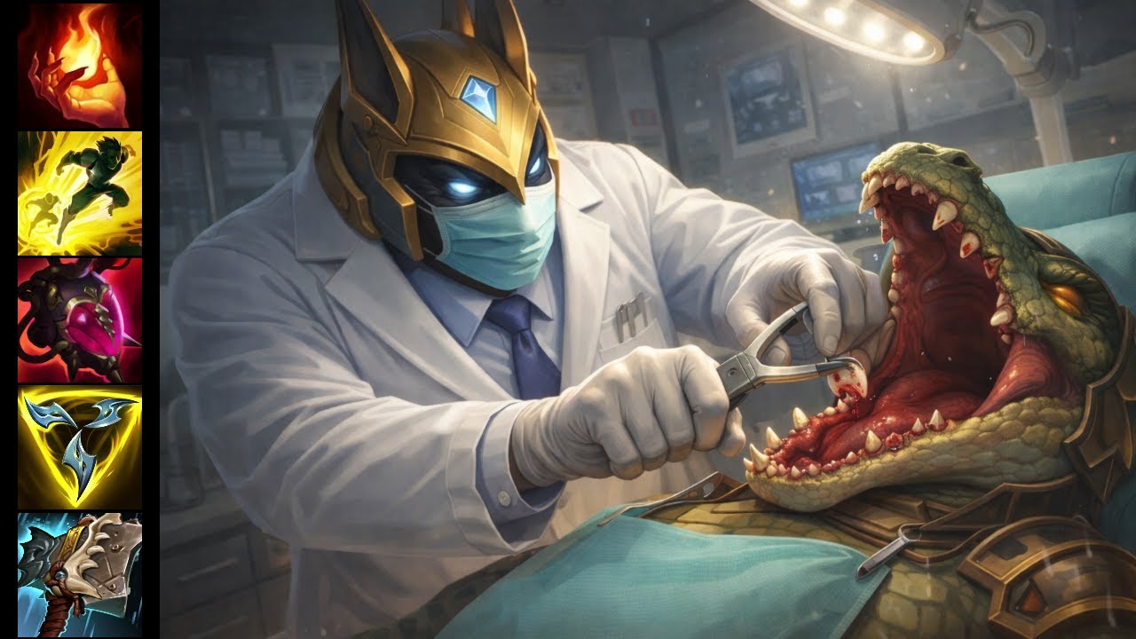 이빨 싹 다 뽑아버려(나서스vs레넥톤)