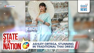 Ashley Ortega, Stunning In Traditional Thai Dress Sona