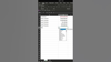 How to use the IRR Function #Shorts Microsoft Excel Tutorial #howto excel shorts