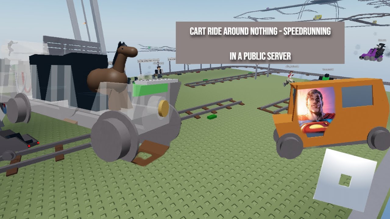 Speedrunning Cart Ride Around Nothing in a Public Server (Pain) | No Deaths | Roblox