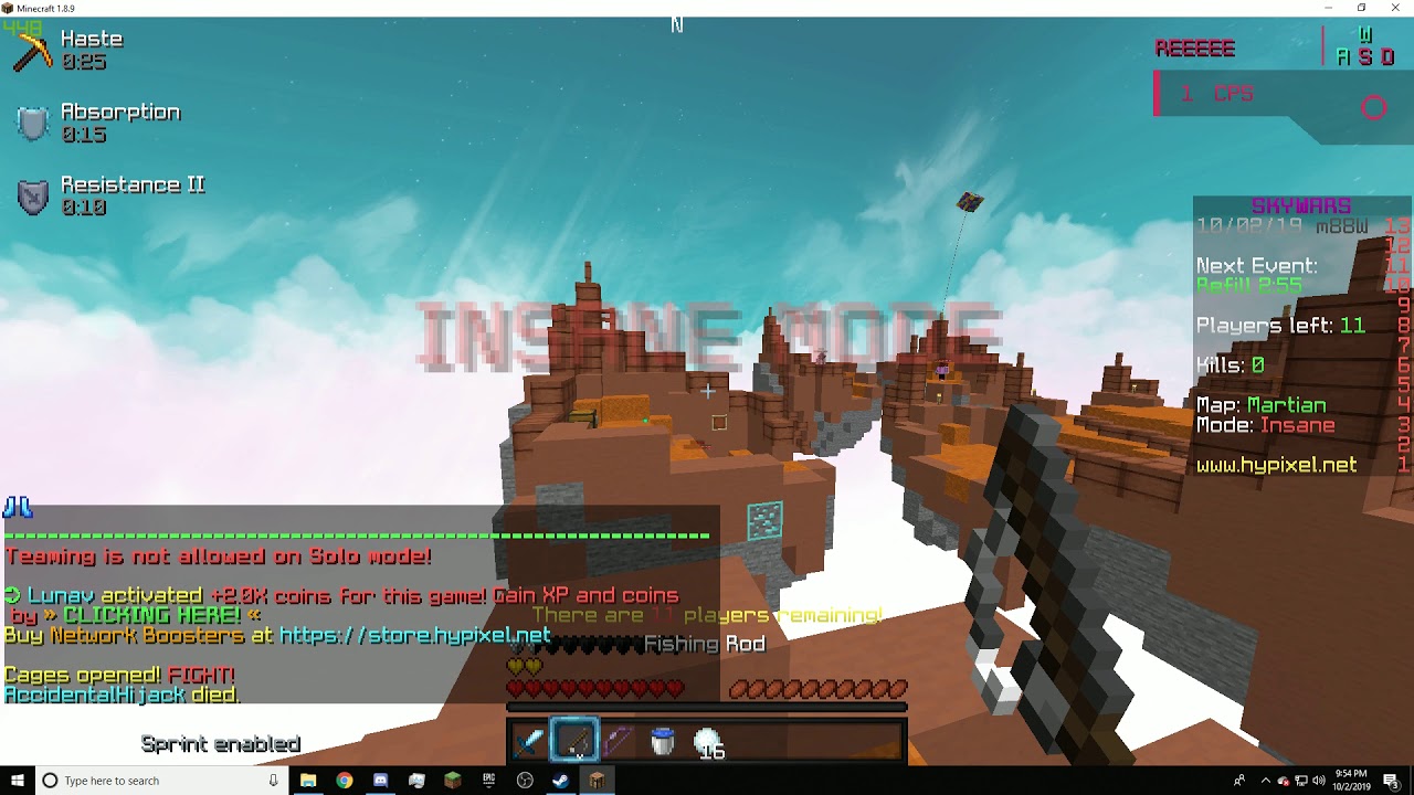 HOW TO RUSH PEOPLE WITH NO BLOCKS IN SKYWARS