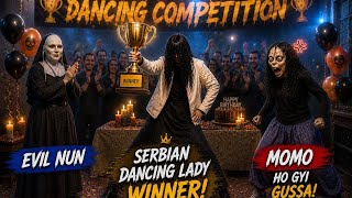 Serbian Dancing Lady Vs Evil Nun Vs Momo Lady